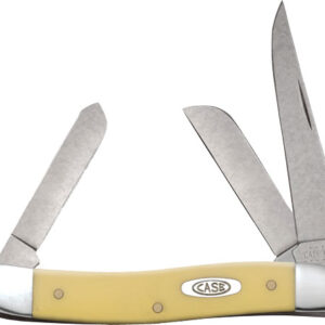CASE KNIVES YELLOW SYNTHETIC SMOOTH MEDIUM STOCKMAN