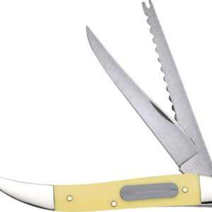 CASE KNIVES YELLOW SYNTHETIC SMOOTH FISHING KNIFE