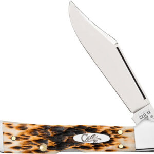 CASE KNIVES AMBER BONE PEACH SEED JIG MINI COPPERLOCK