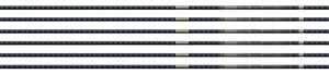 EASTON 4MM EMJ MATCH GRADE 340 6-PACK W/ 3" AAE HYBRID VANES<