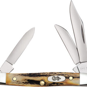 CASE KNIVES GENUINE STAG SMALL STOCKMAN